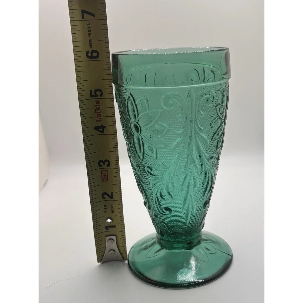 Tiara Sandwich Spruce Green Collection Iced Tea Glass